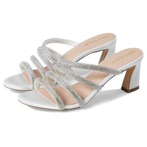 Cole Haan Womens 5B All Over Crystal Adella Sandals 65 Sandals Block Heel LB7-17